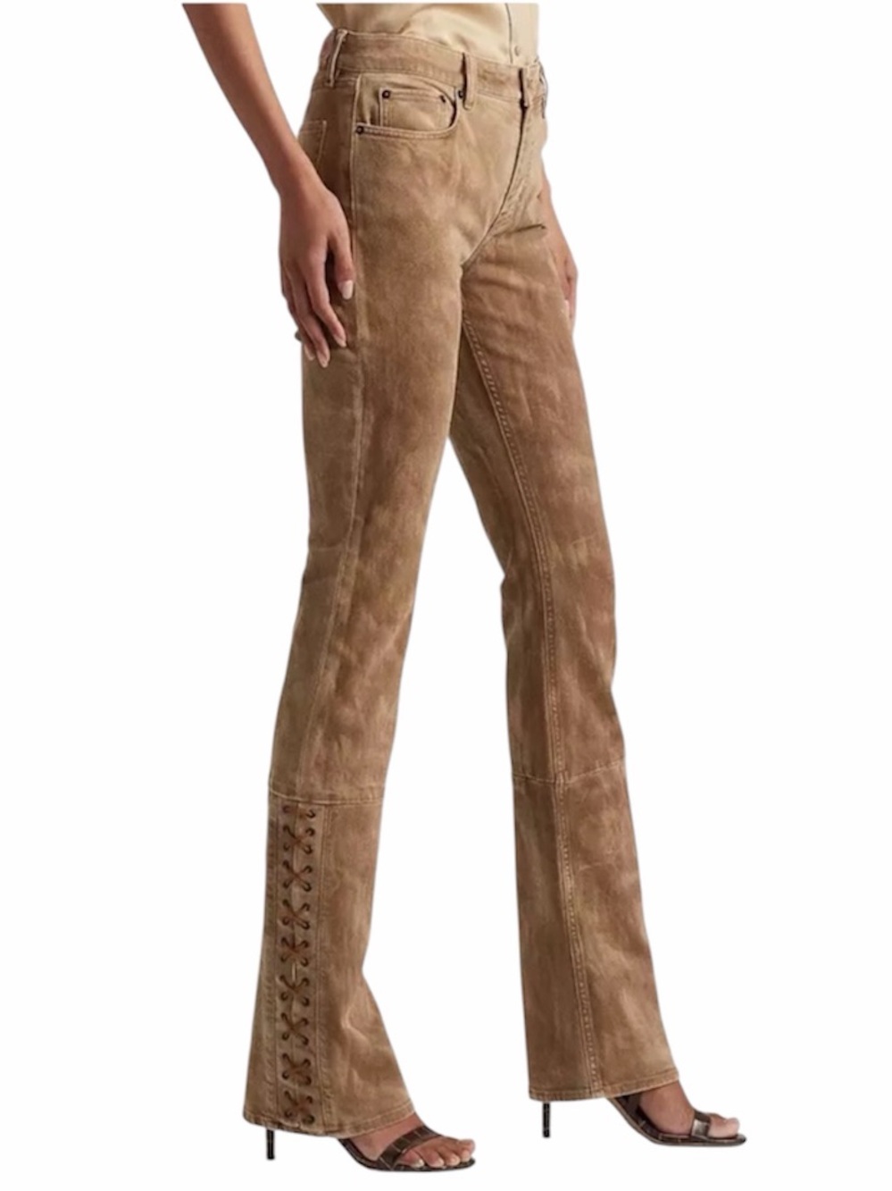 Lauren Ralph Lauren | Women’s Lace Up Bottom Boot Cut Jeans Size 2 NWT